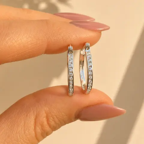 Aros Stras — Plata — Detalle