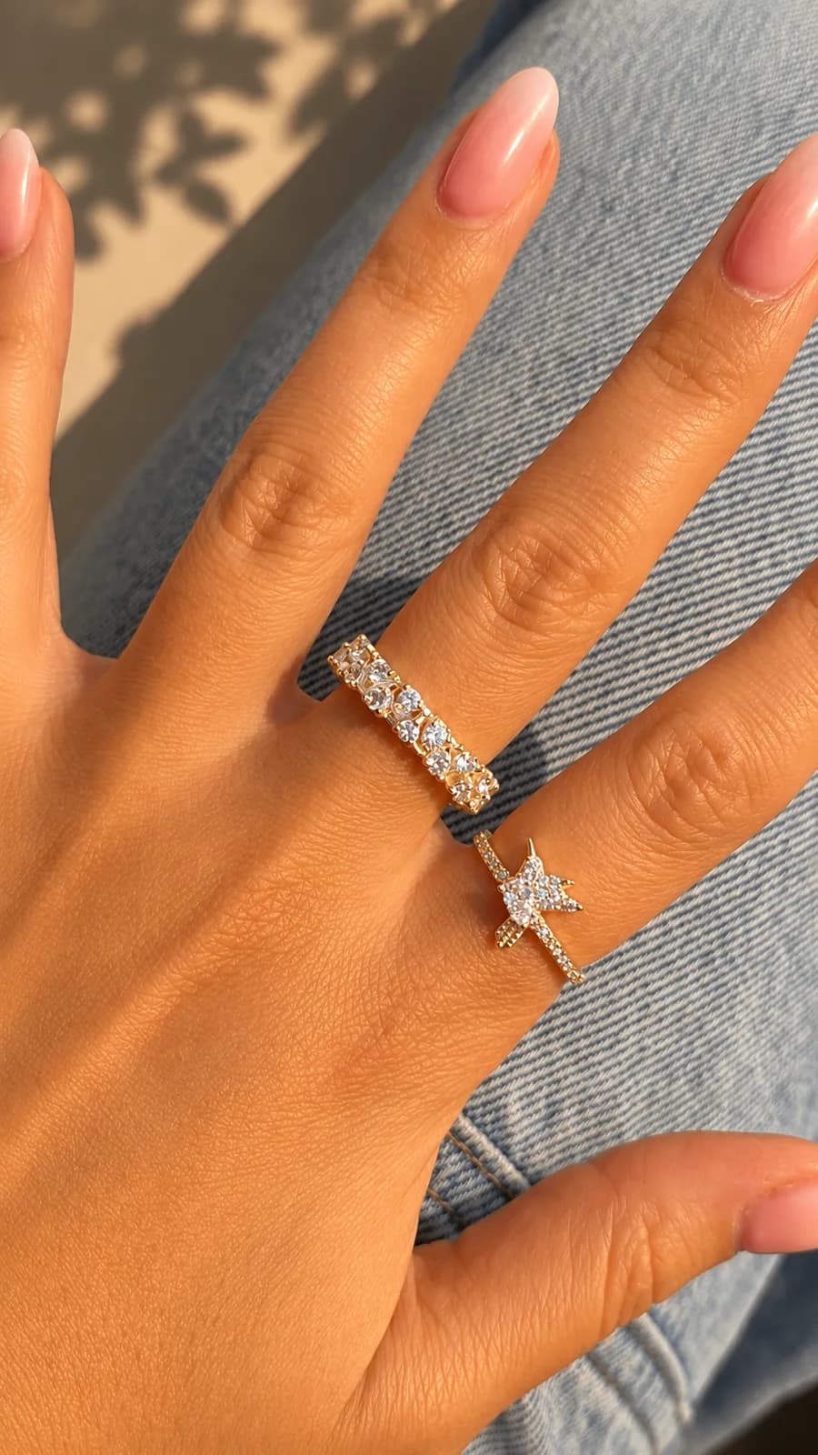 Anillo Doble Dige Zig Zag