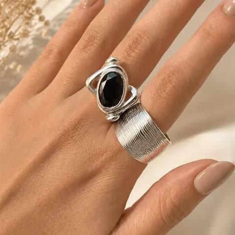 Anillo Sigma Negro — Negro — Principal