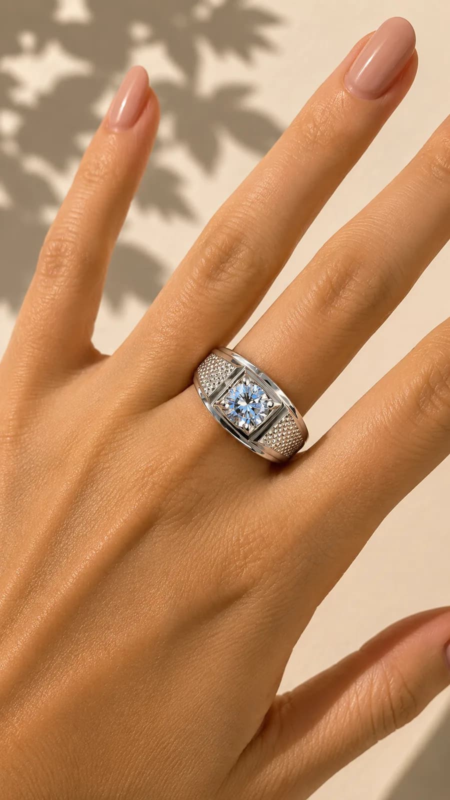 Anillo Diamante Cuadrado